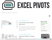 Tablet Screenshot of excelpivots.com
